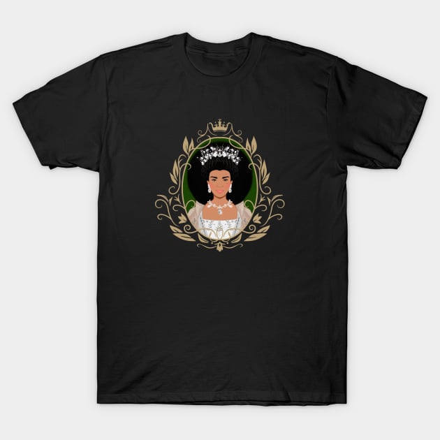 bridgerton queen charlotte T-Shirt by MAYRAREINART